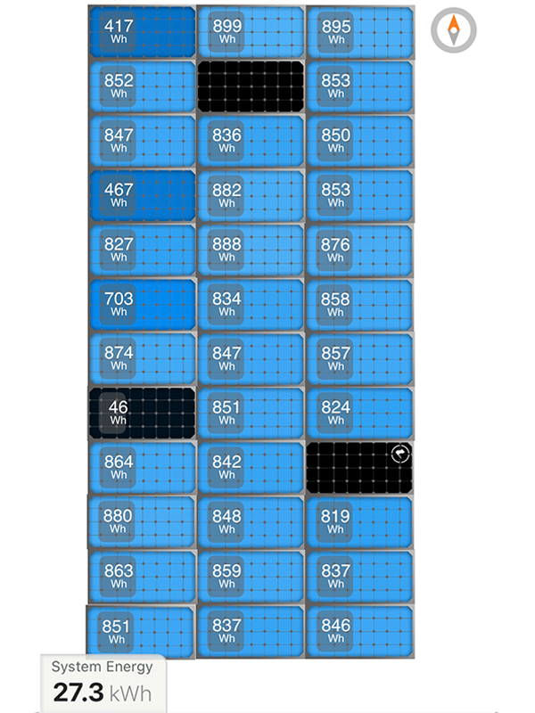 solar panels graphic